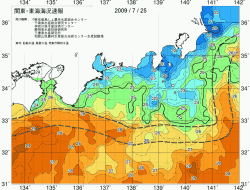 関東・東海海況速報/広域(2009/07/25)