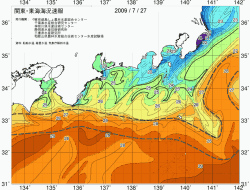 関東・東海海況速報/広域(2009/07/27)