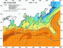 関東・東海海況速報/広域(2009/07/28)