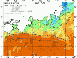関東・東海海況速報/広域(2009/07/30)