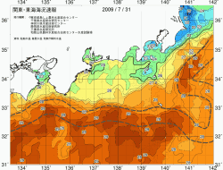 関東・東海海況速報/広域(2009/07/31)