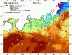 関東・東海海況速報/広域(2009/08/02)