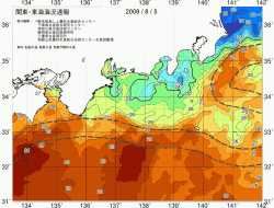 関東・東海海況速報/広域(2009/08/05)