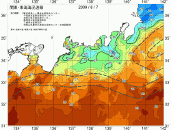 関東・東海海況速報/広域(2009/08/07)