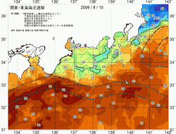 関東・東海海況速報/広域(2009/08/10)