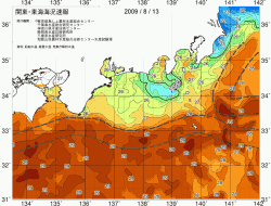 関東・東海海況速報/広域(2009/08/13)
