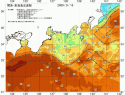 関東・東海海況速報/広域(2009/08/15)