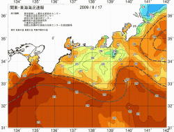 関東・東海海況速報/広域(2009/08/17)