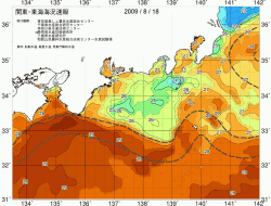 関東・東海海況速報/広域(2009/08/18)
