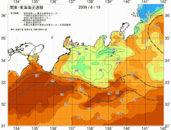 関東・東海海況速報/広域(2009/08/19)