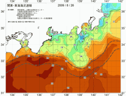 関東・東海海況速報/広域(2009/08/26)
