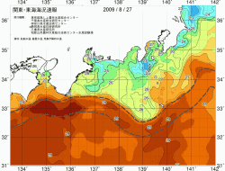 関東・東海海況速報/広域(2009/08/27)