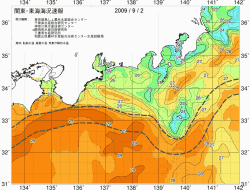 関東・東海海況速報/広域(2009/09/02)