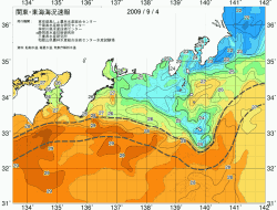 関東・東海海況速報/広域(2009/09/04)