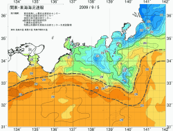 関東・東海海況速報/広域(2009/09/05)