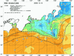 関東・東海海況速報/広域(2009/09/06)