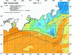 関東・東海海況速報/広域(2009/09/07)