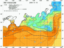 関東・東海海況速報/広域(2009/09/10)