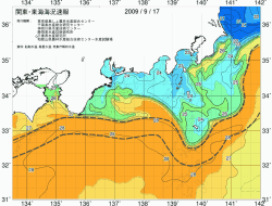 関東・東海海況速報/広域(2009/09/17)