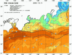 関東・東海海況速報/広域(2009/10/05)