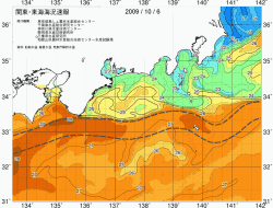 関東・東海海況速報/広域(2009/10/06)