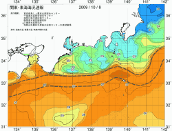 関東・東海海況速報/広域(2009/10/08)