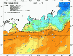 関東・東海海況速報/広域(2009/10/09)