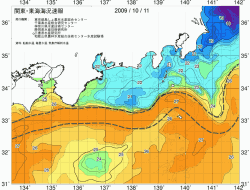 関東・東海海況速報/広域(2009/10/11)