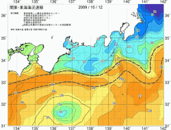 関東・東海海況速報/広域(2009/10/12)
