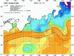 関東・東海海況速報/広域(2009/10/13)