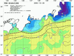 関東・東海海況速報/広域(2009/10/29)