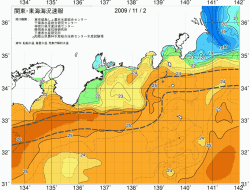 関東・東海海況速報/広域(2009/11/02)