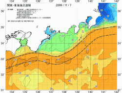 関東・東海海況速報/広域(2009/11/07)