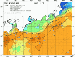 関東・東海海況速報/広域(2009/11/09)