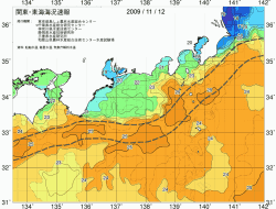 関東・東海海況速報/広域(2009/11/12)