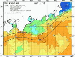 関東・東海海況速報/広域(2009/11/15)