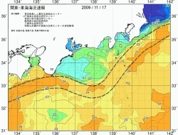 関東・東海海況速報/広域(2009/11/17)