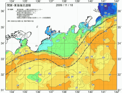関東・東海海況速報/広域(2009/11/18)