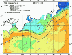 関東・東海海況速報/広域(2009/11/19)