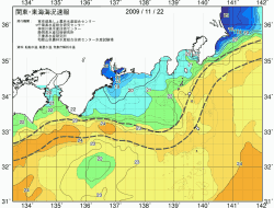 関東・東海海況速報/広域(2009/11/22)