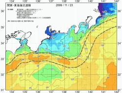 関東・東海海況速報/広域(2009/11/23)