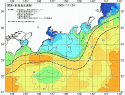 関東・東海海況速報/広域(2009/11/24)