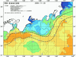 関東・東海海況速報/広域(2009/11/25)