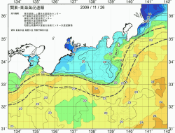 関東・東海海況速報/広域(2009/11/26)