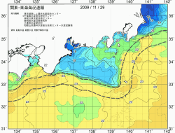 関東・東海海況速報/広域(2009/11/29)