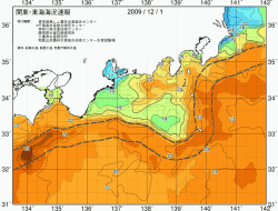 関東・東海海況速報/広域(2009/12/01)