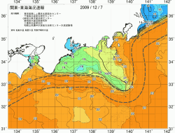 関東・東海海況速報/広域(2009/12/07)
