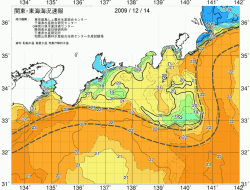 関東・東海海況速報/広域(2009/12/14)