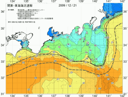 関東・東海海況速報/広域(2009/12/21)