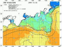関東・東海海況速報/広域(2009/12/22)